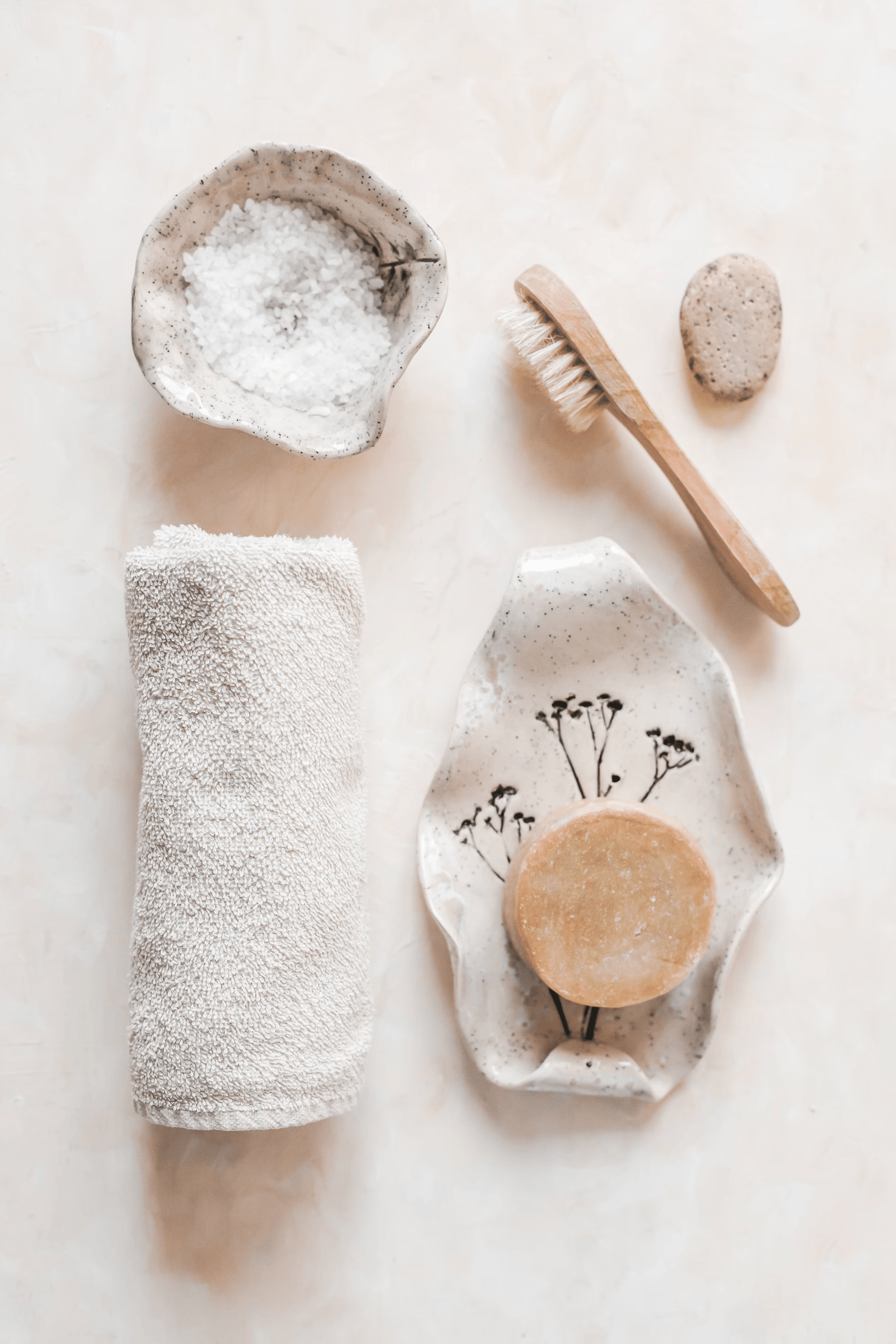A collection of beautifully arranged cosmetic products